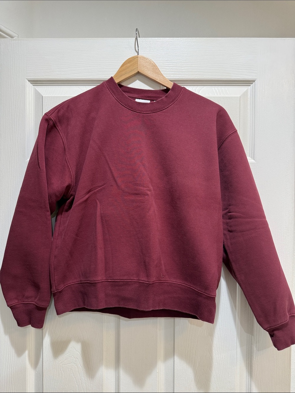 Aritzia Crewneck Sweatshirt in Wine